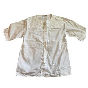 Celine Paris Avant Garde Cotton Poplin Shirt Button Front Sz M